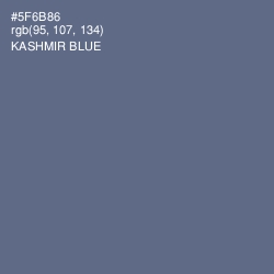 #5F6B86 - Kashmir Blue Color Image